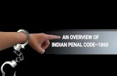 AN OVERVIEW OF INDIAN PENAL CODE-1860 · 2020. 7. 13. · 3 194 Giving or fabricating false evidence with intent to procure conviction of capital offence. 4 302 Punishment for murder.