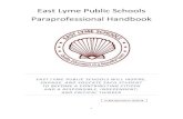 East Lyme Public Schools Paraprofessional Handbook · 2020. 12. 2. · This manual has been created with input from paraprofessionals, teachers, administrators, and Central Office