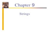 Chapter 9alfuqaha/cs111/lectures/lec10.pdf · 2013. 8. 3. · Chapter 9 Strings. Learning Objectives An Array Type for Strings C-Strings C-String Manipulation Functions C-String input