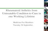 Rheumatoid Arthritis from Untreatable Condition to Cure in ... · Rheumatoid Arthritis and Diet A study published in 2017 in the Annals of Rheumatic Disease found a healthier diet