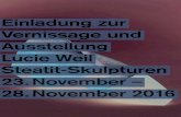 Einladung zur Lucie Weil Steatit-Skulpturen - GALERIE AM ......2016/10/05  · Galerie am Lindenhof Pfalzgasse 3, 8001 Zürich Einladung zur Vernissage und Ausstellung Lucie Weil SteatitSkulpturen