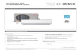Bosch Climate 5000 Engineering Ductless Minisplit System9k Btuh 009 12k Btuh 012 18k Btuh 018 24k Btuh 024 27k Btuh 027 36k Btuh 036 48k Btuh 048 Voltage: 115V~ 60Hz, 1Ph 0 208-230V~60Hz