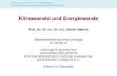 Klimawandel und Energiewende - Startseite€¦ · Prof. Dr. Dr. h.c. Dr. h.c. Günter Specht Emeritus der Technischen Universität Darmstadt Klimawandel und Energiewende Prof. Dr.