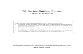TC Series Cutting Plotter User’s Manual - Signzworld Cutter ...download.ukcutter.co.uk/Manuals/Cutters/ukcutter_tc.pdfUser’s Manual of TC Series Cutting Plotter Chap 2 Part Names