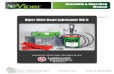 Wire rope lubricator · 2015. 1. 15. · El Viper Wire Rope lubricador MKII ya ensamblado y listo para usar. Ensamblaje de la Correa con Trinquete - Ref.: AW107 Pasos básicos de