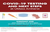 Environmental Health & Safety | UMass Amherst Amherst COVID-19... · Environmental Health & Safety | UMass Amherst