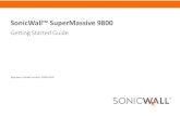SonicWall™ SuperMassive 9800 · 2021. 2. 15. · SonicWall SuperMassive 9800 Getting Started Guide 3 1 In This Guide This Getting Started Guide provides instructions for basic installation