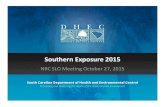 Southern Exposure 2015 - NRC: Home PageSouthern Exposure 2015 (SE15) • H.B. Robinson Steam Electric Generating Plant • FEMA REP Ingestion Pathway Exercise • Full Federal Participation