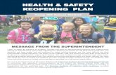 HEALTH & SAFETY REOPENING PLAN - Home / Homepage · 2020. 12. 8. · HEALTH & SAFETY REOPENING PLAN Camp Hill School District MESSAGE FROM THE SUPERINTENDENT I want to begin by thanking