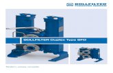 BOLLFILTER JAPAN Ltd. ] - modern, unique, versatileBOLLFILTER TYPE BFD Operational area Filtration of water, lubricating oil, coolants, alkaline washing solutions, chemicals Nominal