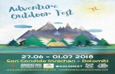 Adventure Outdoor Fest - Dolomites Maadness · 2018. 6. 18. · yogadventure • ore/uhrzeit 17.30 • durata/daijer 1.30h zen meditation € 15,00 info • running • ore/uhrzeit