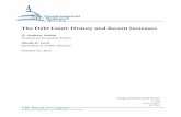 The Debt Limit: History and Recent Increases...2013/10/15  · October 15, 2013 Congressional Research Service 7-5700 RL31967 The Debt Limit: History and Recent Increases Congressional