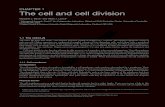 Chapter 1 the cell and cell division · PDF file Chapter 1: the cell and cell division / 3 1.1.2 Cytoplasm Cytoplasm is the part of the cell within the cell membrane, excluding the