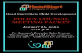 POLICY COUNCIL MEETING PACKET - CAPK · 2021. 1. 1. · Head Start/State Child Development POLICY COUNCIL MEETING PACKET January 26, 2020 5:30 p.m. Per Governor’s Executive Order
