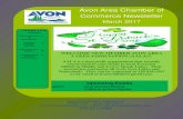 Avon Area Chamber of Commerce Newsletteravonchamber.weebly.com/.../march_newsletter_2017.pdfChamber Members 2-3 Information from Members 4-10 Chamber Bucks, Meeting Board Members 11