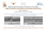 Optical spectroscopy of defects in nm-scale high-k dielectric and …femtosec/Presentations/Downer... · 2010. 8. 18. · Optical spectroscopy of defects in nm-scale high-k dielectric