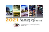 Directory of Planning Agencies 2021...2021/01/25  · GOVERNOR’S OFFICE OF PLANNING AND RESEARCH JANUARY 2021 Introduction The Directory of Planning Agencies contains contact information