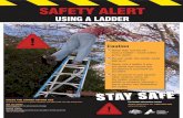 SAFETY ALERT · Climb safely Only climb to the second rung from the top of a step ladder or the third rung from the top of an extension ladder. Caution Never lean out too far from