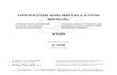 V520 - AVIA PROPELLER · 2012. 2. 12. · operation and installation manual hydraulicky ovlÁdanÉ stavitelnÉ vrtule (stÁlÝch otÁČek) hydraulically controlled variable pitch