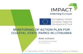 MONITORING OF ACTION PLAN FOR COASTAL STATE ......Kuršių nerija (Curonian Spit) national park o Sub-action 1.1. Installation of the living barrier at the selected pilot site south
