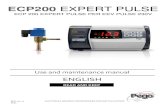 ECP EXPERT PULSE ECP200 EXPERT PULSE - Home ECR … · ECP200 EXPERT PULSE Pag. 3 Use and maintenance manual Rev. 01-12 GENERAL DESCRIZIONE: The ECP200 EXPERT PULSE is a new control