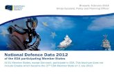 National Defence Data 2012 - European Defence Agencyeda.europa.eu/.../national-defence-data-2012.pdfNational Defence Data 2012 of the EDA participating Member States Brussels, February