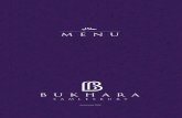 Bukhara Samlesbury Menu · 2019. 1. 16. · Bukhara Grilled Chicken Grilled whole chicken marinated in ginger, garlic and lime juice and cooked in a Bukhara hot and spicy sauce, served