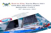 Surf to City Yacht Race 2021 SAILING INSTRUCTIONS …Page | 3 Surf to City Yacht Race 2021 Sailing Instructions - INSHORE 1. RULES 1.2.5 1.1. General after 1800Hrs on Saturday, is