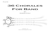 36 Chorales For Band · 2. Canon in D by Johann Pachelbel p. 1 3. Circle of Fifths Chorale p. 1 4. Augmented 6 th Cadence p. 2 5. Tallis Canon by Thomas Tallis p. 2 6. Suspensions