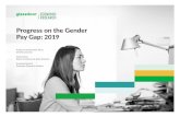 Progress on the Gender Pay Gap: 2019 - Glassdoor...to 24 years face a small adjusted gender pay gap of 1.4 percent. By contrast, older workers aged 55 to 64 years face a gender pay