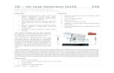 S18 ALD - Air Leak Detection - Klippel · 2020. 3. 12. · QC – Air Leak Detection (ALD) S18 Module Leaky Jointof the KLIPPEL ANALYZER SYSTEM (QC 6, dB-Lab Ver. 210, Document Revision