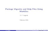 Package Vignette and Help Files Using MarkDoc...Package Vignette and Help Files Using MarkDoc Author E. F. Haghish Created Date 6/10/2016 11:32:48 AM ...