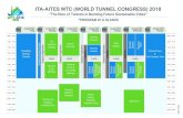 ITA-AITES WTC (WORLD TUNNEL CONGRESS) 2018 · 2018. 4. 12. · ITA-AITES WTC (WORLD TUNNEL CONGRESS) 2018 *PROGRAM AT A GLANCE “The Role of Tunnels in Building Future Sustainable