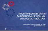 NOVI NORMATIVNI OKVIR ZA FINANCIRANJE UDRUGA U … · 2020. 2. 28. · Financiranje javnih potreba u tehničkoj kulturi na nacionalnoj razini •Republika Hrvatska •donosi program
