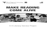 Make Reading Come Alive - West Virginia University · 2020. 5. 22. · MAKE READING COME ALIVE WVU is an EEO/Affirmative Action Employer. Underrepresented class members are encouraged