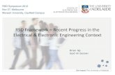 RSD Framework Recent Progress in the Electrical ...€¦ · RSD Symposium, Melbourne, Nov 27 2012 Details: RSD for Masters (Defence) Minor Thesis • Duration of the project – minor