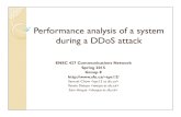 Performance Performance analysis analysis of a of a system ...ljilja/ENSC427/Spring15/Projects/team8/ENSC...Simulation Scenarios DDoS Attack Type:Reflection Attack. DDoS Prevention