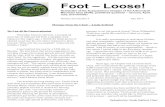 Foot – Loose! · 2020. 4. 22. · Crumhorn Mountain Hike - May 9 Starting from the Boy Scout Camp on Crumhorn Mountain 16 people hiked in spite of the wet trail. The rainy weather,