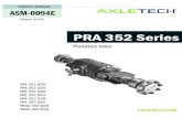 PRA 352 Series - AxleTech...Understand all instructions before performing any product service. Some procedures require the use of special tools for safe and correct ser-vice. Failure