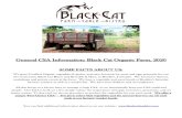 General CSA Information: Black Cat Organic Farm, 2020 · Black Cat Farm 9889 N. 51st street, Longmont, CO 80503 We look forward to having you as part of our CSA family. Please do