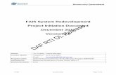 Project Initiation Document December 2013 Version 1.8 Release · PDF file Redevelopment\Documentation\Project Initiation Documentation\FAIS System Redevelopment - Project Initiation