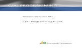 C/AL PROGRAMMING - Microsoft Dynamics NAV Blog · PDF file Microsoft Dynamics NAV 3 Programming Conventions To make it easy to maintain an application, it is important to follow a