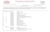 University of Hyderabad · 2020. 11. 4. · University of Hyderabad Central University P.O., Hyderabad - 500046 O/o. the Controller of Examinations REVISED NOTIFICATION Dated: 04-Nov-2020