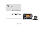 iM505 INSTRUCTION MANUAL - Icom UK...instruction manual new2001 im505 vhf marine transceiver!ic-m505.qxd 06.3.28 2:57 pm page a (1,1)