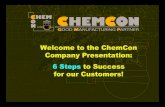 Welcome to the ChemCon Company Presentation: 6 Steps to ...Partnering_Veranstaltung/11+ChemCon-p-1… · 1997: ChemCon was founded as a Chem ical Con sulting Company. ChemCon´s Start