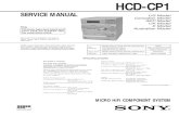 HCD-CP1freeservicemanuals.info/.../download/Sony/hcd-cp1.pdfMICROFILM SERVICE MANUAL MICRO HiFi COMPONENT SYSTEM SPECIFICATIONS HCD-CP1 Dolby noise reduction manufactured under license