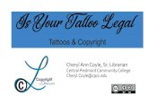 Tattoos & Copyright · PDF file 2020. 7. 23. · The tattoos could be photographed, recorded or otherwise reproduced without the tattoo artist's consent. Digital Recreation Can they