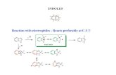 INDOLES - Universitetet i oslo...Alkylation Low reactivity, unselective, polymerization etc Acylation H+/H 2O or OH- N H 140 oC NO O N H O Base N N O Ac2O Ac2O X RX, Lewis acid F.C.-alkyl.