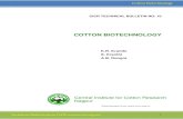 CICR Technical Bulletin no 10 · Technical Bulletin from CICR () 3 Cotton biotechnology Preface and Acknowledgement Biotechnology has the potential to create new plants, new genes