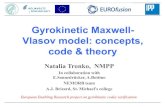 Gyrokinetic Maxwell- Vlasov model: concepts, code & theory...Vlasov model: concepts, code & theory Natalia Tronko, NMPP In collaboration with E.Sonnedrücker, A.Bottino NEMORB team